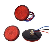 12V Auto Moto Rond Feux Arrière Tourner Singal Lumière ATV LED Réflecteurs Camion Côté Marqueur Feux D'avertissement 24SMD Accessoires