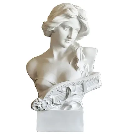 Statua del busto della mitologia greca in resina