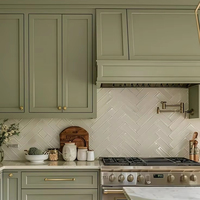 Armoires de cuisine en bois massif sur mesure, style Shaker, meubles de cuisine modernes de style farmhouse