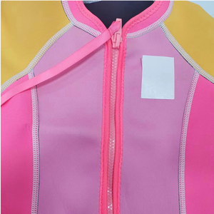 Traje de Buceo Acanalado de 2mm para Bebé Niña, Protección UV, Impermeable, Ecológico, de Secado Rápido, con Cremalleras y Cordones en V, Servicio OEM - Product Image 3