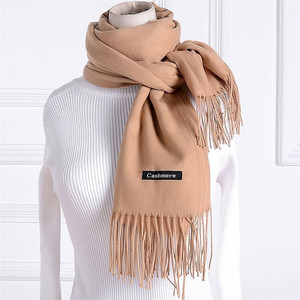 Pashminaファッション大きな長いタッセルカスタム冬用スカーフ - Product Image 3