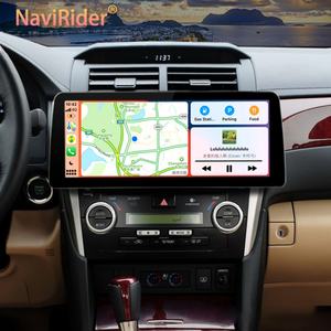 Lecteur vidéo de voiture Android 13 avec écran large de 12,3 pouces, autoradio stéréo pour Toyota Camry 2012-2014, GPS, multimédia, Carplay, unité principale - Product Image 1