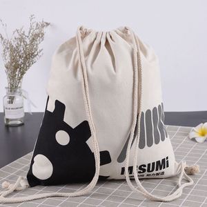 13*18 Cm Logo Printed 12oz Storage <strong>Drawstring</strong> Tote <strong>Bag</strong> Custom Cotton Cosmetic <strong>Drawstring</strong> Pouch <strong>Bag</strong> for Promotion - Product Image 3