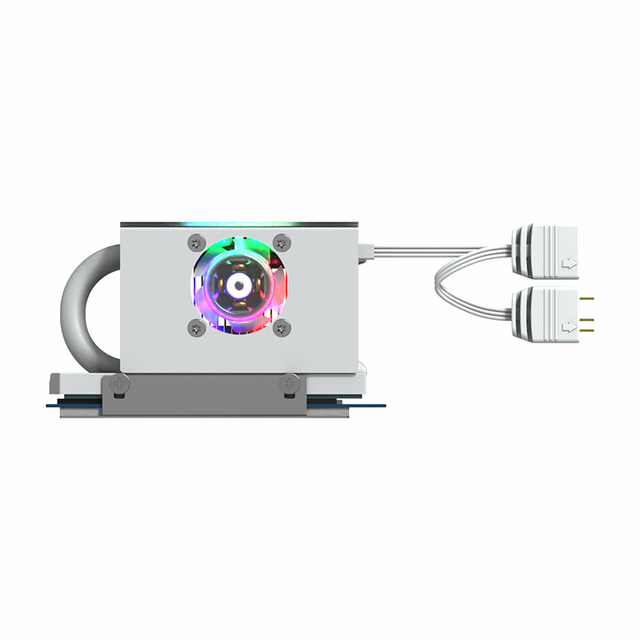 New Arrival M.2 NVMe SSD ARGB Fan High Performance Aluminum Heatsink Cooler 3Pin Fluid Bearing 7V