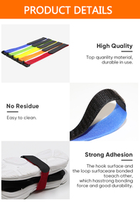 Sarı naylon raptiye şerit kordon yönetimi bağları dayanıklı sabitleme bandı cırt cırt elektrik araç aküsü için kayış - Product Image 5