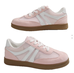 <b>White</b> Mesh <b>Lace</b>-up Sneakers Round Toe Breathable Rubber Outsole EVA Midsole All Seasons Style - Product Image 4