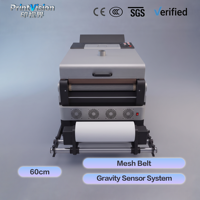Machine de séchage DTF classique de 24 pouces, four mécanique fiable avec bande transporteuse à mailles sous vide pour imprimante à 2 têtes