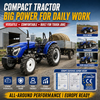 Tracteur agricole à roues 4x4 80 CV 100 CV avec charrue, remorque et ROPS – Fournisseur fiable pour travaux exigeants