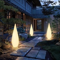 Lampes solaires d'extérieur en forme de goutte d'eau, lumières d'ambiance pour cour, jardin, terrasse, décorations de paysage, lampes de sol