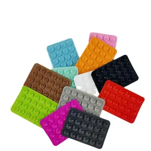 Silicone điện thoại thông minh tường đứng trở lại Sticker 24 điện thoại di động hút cup chủ đối với Glass gốm gạch mịn bức tường