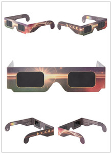Lunettes pour éclipse solaire certifiées EN ISO 12312-2 CE, en carton jetable pliable avec logo personnalisé UV400 - Product Image 6