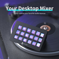 AJAZZ Akp153E Teclado Táctil Programable de 15 Teclas con Cable USB-C y Panel de Consola con Atajos de Programación para PC/Windows