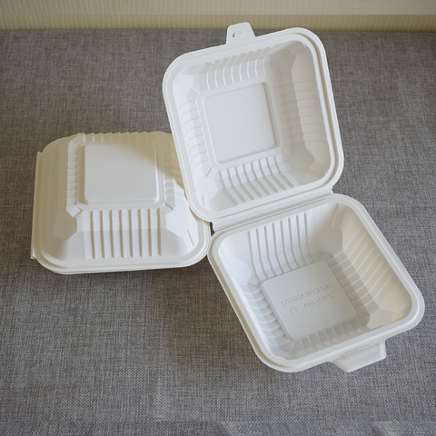 Green 2 Go EarthChoice Bagasse Blend Paper White Rectangular Utility Container
