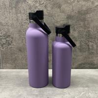 Pantalla de temperatura LED Botella de vacío de acero inoxidable con mango portátil para exteriores Botella de Boca Grande americana