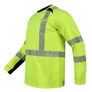 Maglietta Ignifuga da lavoro Ignifuga camicie da lavoro Ignifuga personalizzate da lavoro con classificazione ad arco di sicurezza maglietta Ignifuga - Product Image 5