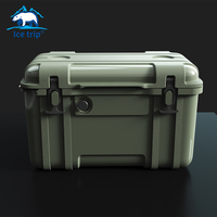 Boîte isotherme de camping rigide à coque de moulage par injection durable