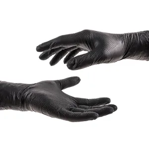 Trilite The Good Quality 6MIL S M L XL Size Black Nitrile Gloves for garden