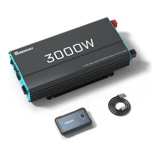 อินเวอร์เตอร์ Renogy 3000W 120V แบบ AC เดี่ยว เป็น Pure Sine Wave  แรงดันขาออก 240V กระแสไฟ 4800  ประสิทธิภาพ 99% รุ่น 67812 น้ำหนัก 25 กก. - Product Image 3