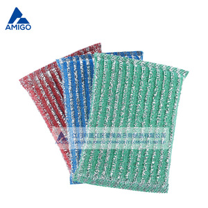 Éponge de nettoyage rectangulaire Amigo pour cuisine, lot de 3, pour vaisselle et usage domestique - Product Image 2