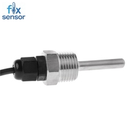 Sensor Suhu Digital DS18B20 dengan Ulir G1/2, Probe Baja Tahan Karat SUS304, Tahan Air, Sensor Surya DS18B20