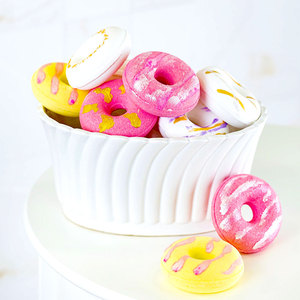 Juego de bombas de baño de <span class=keywords><strong>donut</strong></span>, 3 uds., bombas de baño de burbujas orgánicas naturales para rellenos de medias, juego de regalo de Pascua para niños - Product Image 6