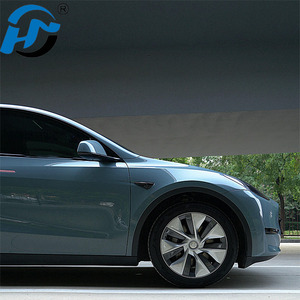 Pegatinas autoadhesivas Premium para coche de Foshan Factory, rollo de película de envoltura de vinilo metálico azul costero, calcomanía para envoltura de vehículo - Product Image 1