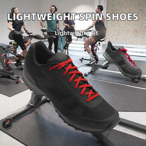 Zapatillas de Ciclismo MTB Transpirables, Ligeras, con Cordones, Compatibles con Tacos SPD, para Ciclismo en Interiores y Exteriores - Product Image 2
