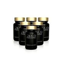 Bouteilles en verre pour capsules de 75 ml à 500 ml, protection UV, ambre, noir, blanc, givré, bouteilles en verre pour compléments alimentaires