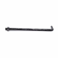 High Strength Steel J/L/U/V Bolts Grade 8.8 Coarse Thread Expansion Anchor Foundation Bolt Galvanized 24mm Diameter 1000mm