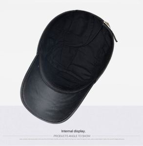 Gorra de Béisbol de Invierno para Hombre, Nuevo Diseño, 5 Paneles, Cuero Genuino - Product Image 6