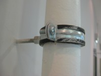 Colliers de serrage filetés en acier galvanisé pour tuyaux, avec écrou de réglage manuel à goupille, pour fixation sur support Ender 3, demi-étriers métriques angulaires