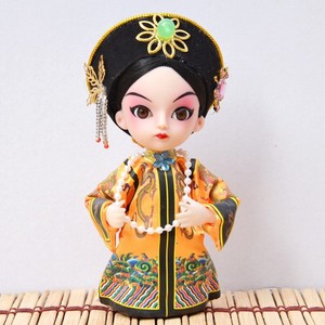 Regalo de marea Nacional 5 pulgadas versión <span class=keywords><strong>Q</strong></span> Ópera China muñeca de seda resina de dibujos animados decoración del hogar ornamento pequeño regalo - Product Image 2