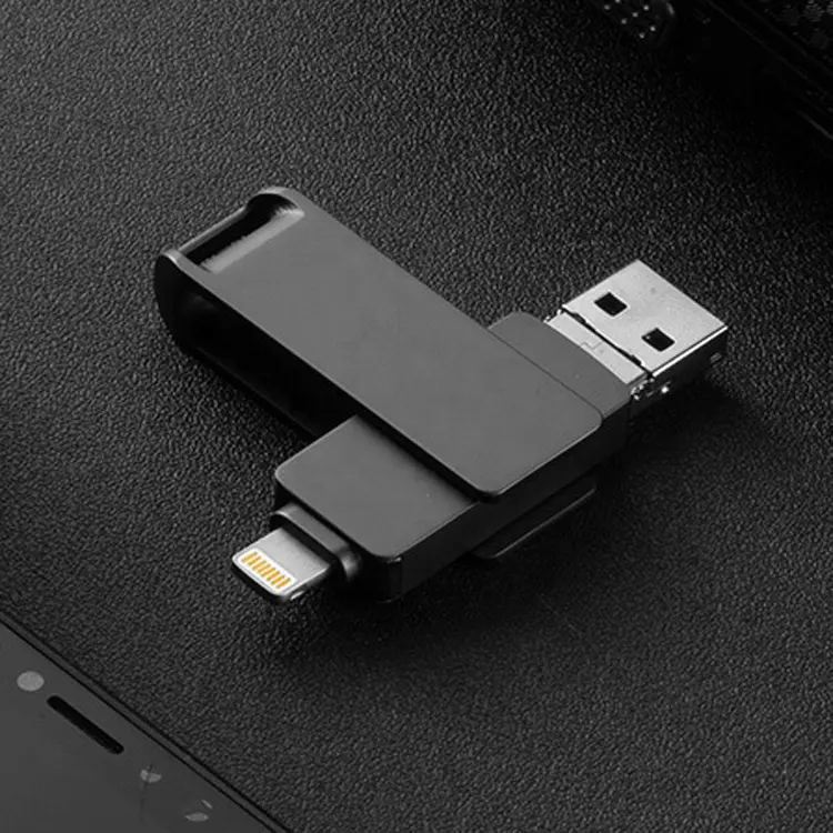 Smartphones Stick Usb 3 In 1 OTG USB Flash Drive 64GB 32GB 16GB 8GB Stick Drive Smartphones OTG 2.0 3.0 USB Memory