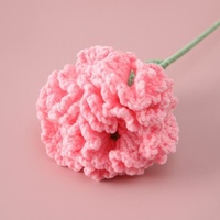 Bouquet de fleurs de simulation élégant à tricoter au crochet fait à la main pour cadeau