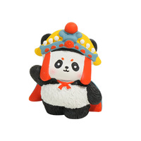 Série de figurines en résine style panda du Sichuan, ornement décoratif de bureau, décoration intérieure de voiture, collection de cadeaux