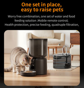 Nieuwe Serie Huisdiervoederset Slimme Huisdiervoederwaterset 4l <span class=keywords><strong>Feeder</strong></span> Met 1080P Camera Zelfreinigende Dispenser - Product Image 5