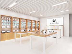 Nouvelle conception de mobilier d'exposition pour magasin de téléphonie mobile, design moderne d'intérieur 3D, décoration de magasin de téléphonie mobile - Product Image 3