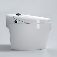 WC intelligent One Piece, nouveau design, avec fonction de lavage, éclairage nocturne, pulvérisation ABS, WC sans réservoir, entièrement automatique, intelligent