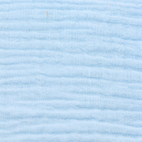 Tissu en mousseline froissée 2 couches 100 % coton BCI 120 g/m² tissé en gros pour pyjamas de bébé