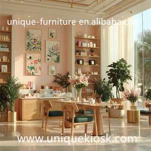 Exhibidor de Perfumes Romántico, Mueble de Pared con Iluminación LED Personalizada para Venta de Fragancias de Lujo, Accesorio Moderno para Comercios - Product Image 3