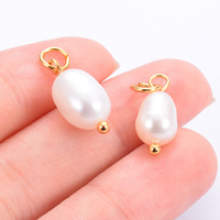 Nouveau Charme en Perle d'Eau Douce Étanche Accessoires en Acier Inoxydable Collier Bracelet Boucles d'Oreilles Pendentif pour la Fabrication de Bijoux