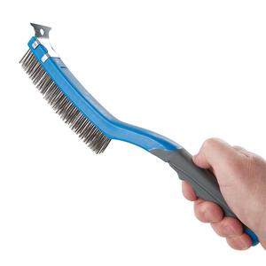 Silverline Brosse métallique en acier inoxydable avec grattoir 3 rangées - Product Image 4