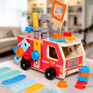 Juguete Educativo de Madera para la Primera Infancia, Herramienta de Simulación de Coche, Desmontaje y Montaje de Tuercas y Tornillos, Habilidades Prácticas, Regalo Educativo - Product Image 4