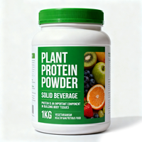 Poudre de protéines végétales 1KG Complément alimentaire pour adultes OEM Marque privée Personnalisé Végétalien Sans gluten Riche en protéines Fabricant en vrac