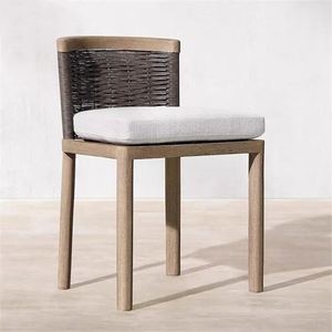 Meubles modernes en bois massif avec coussins ensemble de canapé canapé salon en bois jardin patio hôtel sectionnel L forme villa extérieure - Product Image 5