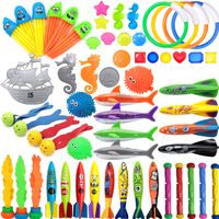 Équipement de jeu aquatique Jouet de plongée en piscine Jeu de lancer d'anneaux Jouet d'entraînement de plongée sous-marine pour poissons Jouets aquatiques