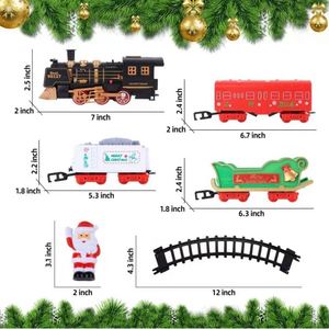 Locomotive à vapeur classique à piles avec fumée, lumières et sons, ensemble de jeu ferroviaire, jouets de train électrique - Product Image 6