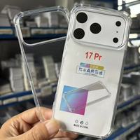 Coque de téléphone transparente antichoc en TPU souple pour iPhone 17 Pro Max et 17 Pro – Vente en gros