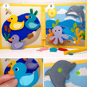 <span class=keywords><strong>Il</strong></span> <span class=keywords><strong>mio</strong></span> primo libro di fattoria per i più piccoli di 2-5 anni attività di educazione precoce occupato libro con pagine di feltro tranquillo giocattoli educativi per bambini - Product Image 2