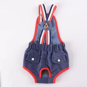 Nueva ropa de primavera y verano para mascotas para gatos, perros y perros pequeños Teddy Bichon <span class=keywords><strong>Hiromi</strong></span> Strap pantalones fisiológicos - Product Image 5